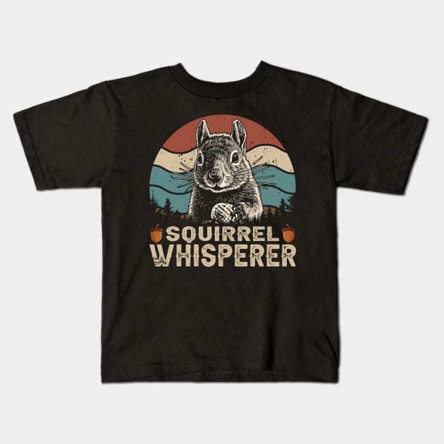 Furry Squirrel Whisperer Chronicles, Tee Triumph for Woodland Aficionados Kids T-Shirt by Chocolate Candies